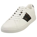 Guess Fm7toiell12 Mens White Brown Casual Trainers - 11 UK