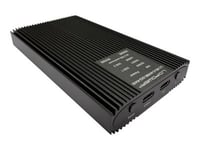 Lc Power Lc-M2-C-Nvme-2X2-Raid - Förvaringslåda - M.2 - M.2 Nvme Card - Raid 0, 1 - Usb 3.2 (Gen 2X2) - Svart