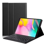 Clavier Bluetooth pour tablette Samsung Galaxy Tab A 10.1 2019 SM-T510 SM-T515 avec ¿¿tui en cuir motif millet (anglais) -noir
