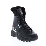 Fila Disruptor Boot 5HM00545-014 Womens Black Leather Casual Dress Boots