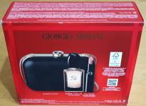 Giorgio Armani Si Gift Set 50ML Eau De Parfum + Rouge A Levres Lipstick + Clutch