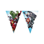 Marvel Avengers Bursdagsbanner med flagg 2,3 meter