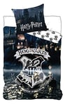 Harry Potter Parure de lit avec château et Armoiries de Poudlard