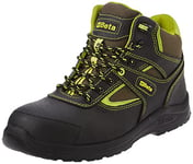 Beta 7221PEK - Chaussures hautes de sécurité flexibles et ultra-légères, chaussures de travail avec tige en cuir hydrofuge avec inserts en nylon, renfort anti-abrasion au niveau des orteils, 42 EU