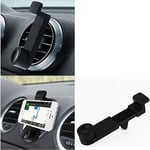 K-S-Trade Car Smartphone Holder Compatible With Blackberry Passport, Black. Car Grille Mount/Air Vent Mount, Secure Hold | Simple, Functional, Safe, Comfortable, Universal