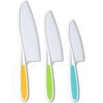 Nya Säkra Köksknivar för Barn 3-Delat Nylon Set: Barn