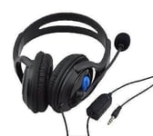 New Over Head Headphones with Mic for Live Chat Compatible For PS4 & XBox One