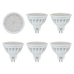 Aiwode 5W MR16 LED Bulb,Daylight White 6000K,Equivalent 50W Halogen Lamp,120°Beam Angle 550LM RA85,Not Dimmable Gu5.3 Spotlight,Pack of 5.
