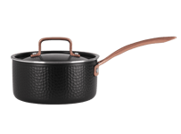 Pepper Kastrull med lock 18 cm / 2.3 liter Svart - Rostfri 100% satin finish