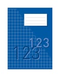 Räknehäfte Rutat 10x10mm 24 Blad Blå A5 70g