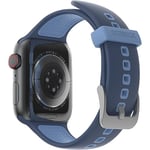 OtterBox Bracelet All Day pour Apple Watch Series 9/8/7/6/SE 2e gen/SE 1e gen/5/4/3 - 42mm/44mm/45mm, Bracelet de rechange en silicone doux au toucher durable pour Apple Watch, Bleu