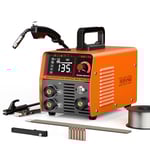 FEIFANKE MIG135 Poste A Souder Fil Fourré Sans Gaz 135A 220V Synergie Des électrodes Poste à Souder 3 en 1 MIG/ARC/Lift TIG IGBT Inverter Poste A Souder avec Fil de 1.0mm,Pistolet Soudage MIG