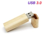 QWERBAM USB 3.0 Customer Wooden Usb Flash Drive Memory Stick Bamboo Wood Pen Drive 4gb 16gb 32GB 64GB U Disk Wedding Gifts High Speed (Capacity : 16GB, Color : Maple wood)
