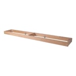 Winerex justerbar bas - 2 moduler 136 cm Vitbetsad furu