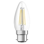 OSRAM Ampoule LED | Culot: B22d | Blanc chaud | 2700 K | 4 W | équivalent à 40 W | clair | LED Retrofit CLASSIC B