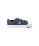 Lacoste Womens Ziane Plus Grand Trainers - Blue Canvas - Size UK 3