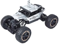 Remote Control Car Toy for Kids Adults 1:18 Scale Silver Alloy Car 4WD Remote Buggy Trucks 2.4Ghz Double Motors Drive Bigfoot Vehicle Educational Toy for Children Gift