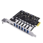 USB 3.2 och Type C PCI-E Utbyggnadskort PCIE till USB-styrenhet 6-port + 2-port USB-C 3.2 PCI-E-kort A