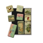 Nostalgic-Art, Retro-Style Fridge Magnets, Home & Country – Gift idea for nostalgia fans, Magnet set for notice board, vintage design, 9 pieces