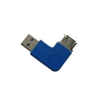 InLine Adaptateur USB 3.0 coudé vers la gauche à90° connecteur USB A vers port USB A