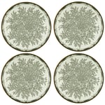 Ostindia Floris Djup Tallrik 22 cm 4-pack, Grön