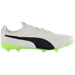 Puma King Platinum 21 VGN Lace-Up White Synthetic Mens Football Boots 106675_01