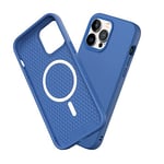 RhinoShield Coque Compatible avec [iPhone 14 Pro Max] | SolidSuit Compatible avec Magsafe - Coque Fine avec Technologie d'absorption des Chocs et Finition Premium Matte - Bleu Cobalt