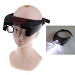 10x Headband Magnifying Glass Eye Repair Tool Magnifier Led Ligh 0 1