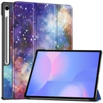 Samsung Galaxy Tab S10 FE Plus Fodral Tri-fold Stjärnhimmel