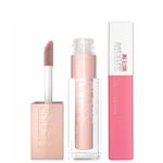 Maybelline Lifter Gloss and Superstay Matte Ink Lipstick Bundle (Various Shades) - 15 Lover