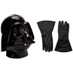 Star Wars Rubie's 4191NS Darth Vader Full Mask, Multicolour, One Size & Official Darth Vader Gauntlet Gloves