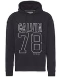 Calvin Klein Himba 78 2 Oversized Hoodie Popover L/S M CK Black (Storlek XL)