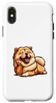 Coque pour iPhone X/XS Chow chow chien mignon drôle chow chow art kawaii chien