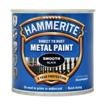 HAMMERITE METAL PAINT SMOOTH BLACK 250ML