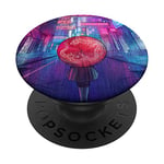 Cyberpunk City Tokyo Kanji Japanese Gift Cyber Japan Present PopSockets PopGrip: Swappable Grip for Phones & Tablets