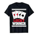 Lucky Winner Poker T-Shirt Omaha Texas Hold Em Casino Tee T-Shirt