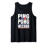 Ping Pong Wizard Player Champion TShirt Office Table Tennis Tank Top