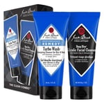 Jack Black Men's skin care Facial Gift Set Turbo Wash Energizing Cleanser for Hair & Body 88 ml + Deep Dive Glycolic 1 Stk.