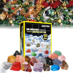 NATIONAL GEOGRAPHIC Ädelstensadventskalender - 2024 Adventskalender för Barn med 24 Ädelstenar att Öppna Varje Dag, Kalender med Mini Ädelstensgrävare