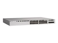 Cisco Catalyst 9200 - Network Essentials - Switch - L3 - Administrerad - 8 X 100/1000/2.5G/5G/10Gbase-T + 16 X 10/100/1000 (Poe+) - Rackmonterbar - Poe+ (370 W)