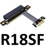 5cm R18SF PCI-E câble d'extension x8 x1 pcie 1x à 8x, adaptateur de carte réseau SSD, gtx 1080 ti Nipseyteko