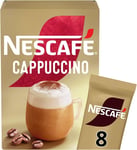 Nescafé Gold Cappuccino, 8 Sachets, 136G (Pack of 6, Total 48 Sachets)
