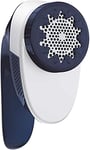 Tefal Rasoir Anti-Peluches JB1013 (4 Lames, 4 réglages de Hauteur, Moteur 3 V, Facile à Vider) Blanc/Bleu