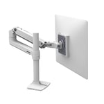 Ergotron LX Desk Mount Monitor Arm, Tall Pole - Desk mount for Monitor - aluminium, steel - white - screen size: up to 32"