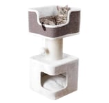 Cat Tower Ava 86cm vit/grå