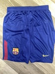 New NIKE BARCELONA Football Shorts Youth Boys Girls XL Age 12-13 Years