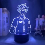 GEZHF 3D Illusion Lamp Haikyuu ToRU OIKAWA Figure Anime Led Night Lights 3D Anime Lamp Haikyuu Led Light Table Lamp for Childrend Home Decor -Black Base Remote