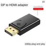 DisplayPort till HDMI-kompatibel adapter DP hane till hona HDMI-C - Perfet 1080P