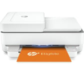 HP ENVY 6432e All-in-One Wireless Inkjet Printer with Fax & Instant Ink with HP, Silver/Grey,White