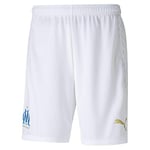 Puma Om Shorts Replica Short Homme Puma White/Bleu Azur FR : M (Taille Fabricant : M)
